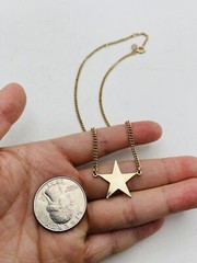 Vintage Avon Gold Tone Star Celestial Dainty Everyday Choker Adjustable Necklace