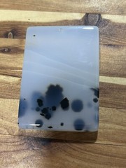 Vintage Dendritic Agate Gemstone Large Pendant Bead Square Shape