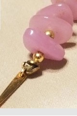 Hobe Necklaces,3 Original Tag, Gemstones, Amethyst 15″, Quartz, 17″ Pink, Green