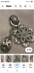 VINTAGE SILVERTONE 20IN NECKACE WITH PENDANT