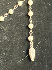 VTG NOS SIGNED JJJ 925 STERLING Endless Necklace Star Pendant #JG55