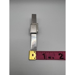 Vintage Silver Tone Tie Clip | Mid Century Minimalist Men’s Tie Bar
