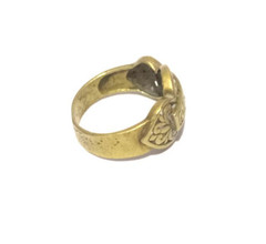 VINTAGE RING STYLE ROMAN ANCIENT BRONZE FLAIR EXTREMELY NEAR EASTERN GILDING