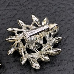 Vtg Sarah Coventry Brooch Earrings 1963 Evening Snowflake Rhinestone Demi Parure