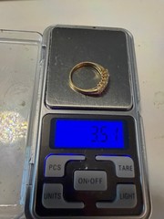 Vintage SOLID 14KT Gold Stamped Ring Size 7.5 Bow 3.51g New Old Stock!