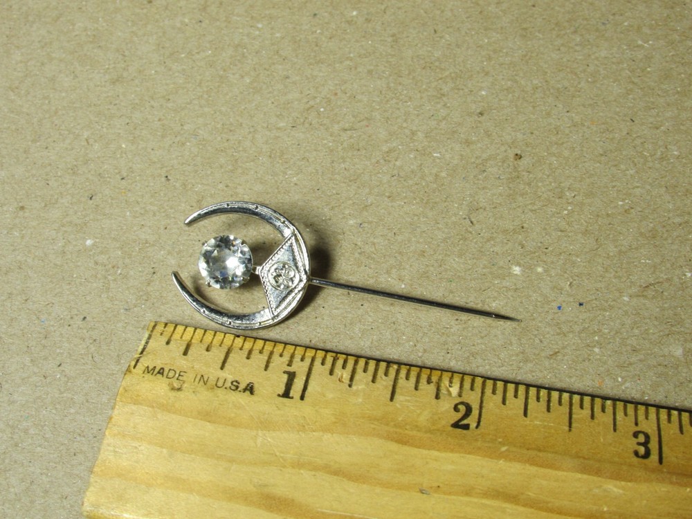 Vintage General Electric GE Stick Pin Hat Pin Horseshoe Shape