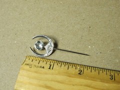 Vintage General Electric GE Stick Pin Hat Pin Horseshoe Shape