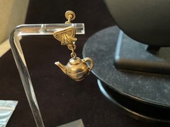 Screw Back Earrings Delightful Teapot Shaped Silver Plate Vintage