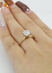 Antique Old European Cut Diamond Solitaire Engagement Ring 1.55 ct 14k Gold $19K