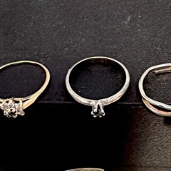 Vintage Rings sizes vary from 3 to 7 Lot Of 5