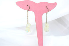 Vintage cute Opalite dog and cat earrings – perfect for cat and dog lovers