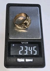 North American Hunting Club 14k Gold Over Sterling Silver Diamond Ring Sz 11.25