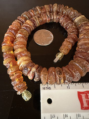 Vintage Raw Unpolished Baltic Amber Nuggets Chunks Necklace 52 gr, 18” L
