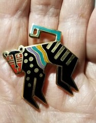 Vintage, Retired Laurel Burch “Mythical Monkey” Signed Pin