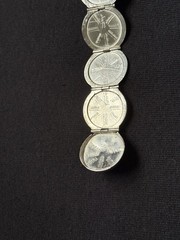 Vintage Mexico 925 Sterling Silver Folding Orb Photo Locket Pendant Sphere