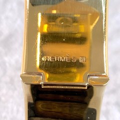 Vintage Hermes Clic Clac Bangle Bracelet Blue Enamel Angel White Horse Size PM