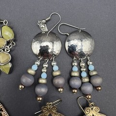 Vintage to Now Dangle Drop Earrings Lot of 6 Pairs Post Back Pierced Ears