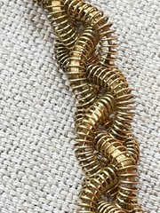 RARE – Vintage 1950’s Twisted Wire Choker Necklace with spring ring 14.5″