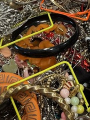 5 LB Mixed Costume Jewelry Lot Wearable & Repair Vintage Modern Treasure Hunt #1