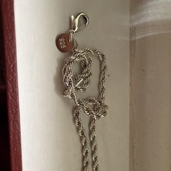 Vintage Sterling Silver 925 Necklace 24 Inch rope design strong Jewelry A22