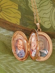 Vintage C. Co. 1/20 12K GF Storybook Locket with 14k GF Chain Stamped