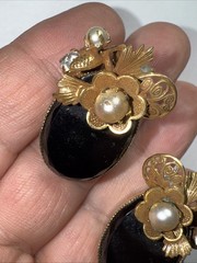 Brooch Pendant Earrings Set Victorian Antique 100 Years Old Read Description