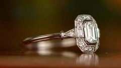 Art Deco 2.30 Ct White Diamond Vintage Engagement Ring 925 Sterling Silver