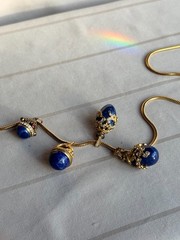 VINTAGE RUSSIAN VERMEIL EGG PENDANTS