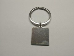 Leonore Doskow Key Ring ~ 925 Sterling Silver and 14kt Gold ~ Engravable