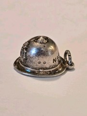 Nassau Bahamas Police Hat Charm Pendant Sterling Silver 925