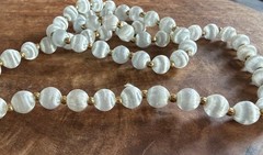 Mixed Lot Retro Silk / Satin Beaded Necklaces