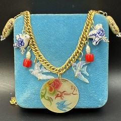 Vintage Estate Assemblage of Charms & Trinkets: Birds, Coral, Far East Allure