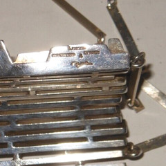 VTG REY URBAN Aage FAUSING DENMARK MODERN NECKLACE 925 STERLING SILVER 99g