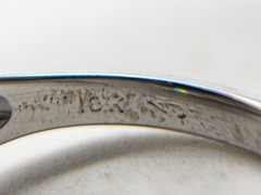 Vintage 1950s $6000 1.50ct VS I Natural Diamond 18k White Gold 3 ROW Band Ring