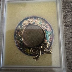 Vintage Multicolor Enamel Hat Brooch with Gold Tone Bow