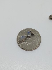 Small Vintage Sterling Silver 925 Moonstone Slide Pendant