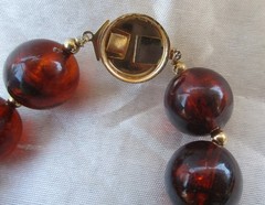 Tested Amber Beads Round 29” Necklace w/Spacers 110 grams
