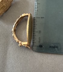 Vtg 14k Gold Plated Scarf Ring/clip 12 Pcs. , Attach Your Own Cabochon!