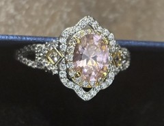 Antique Art Deco Lab Created Diamond Ring New