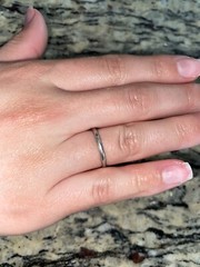 Antique Platinum Band Ring