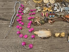 Vintage Estate Lot Designer Signed Jewelry BSK Lisner Kramer Weiss Coro + 69pc