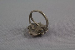 Old Pawn Vintage Navajo Sterling Silver Ring – Beautiful Turquoise Stone – Sz 7