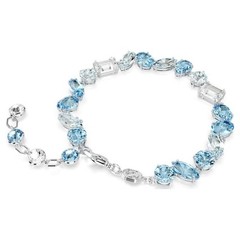 Swarovski Gema Bracelet Mixed-cut, glittering and dazzling, rhodium-plated