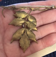 Vintage Retired Michael Michaud Wisteria Brooch Hallmarked