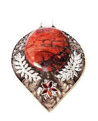 20″ Amazing Rainbow Jasper Cabochon on Sterling Silver Plated Setting 4995