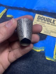 RRL Western Metal Scarf Slide CLIP Vintage Silver Tone Bandana Ring Cowboy