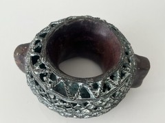 Antique Bronze African Currency Slave Bangle Bracelet