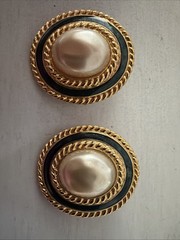 Carol Lee Clip on Faux Pearl Earrings