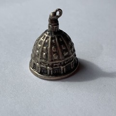 Michangelo St Peters Basilica Dome Rome Italy 800 silver charm pendant