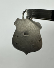Salzburg Austria Enamel 835 Silver Travel Shield Charm Pendant 1.4g Vintage